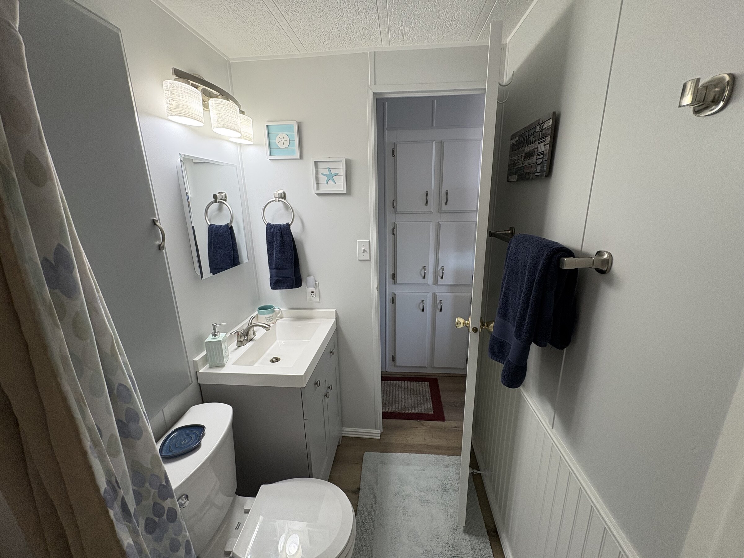 Bathroom fixtures and interior finishes
